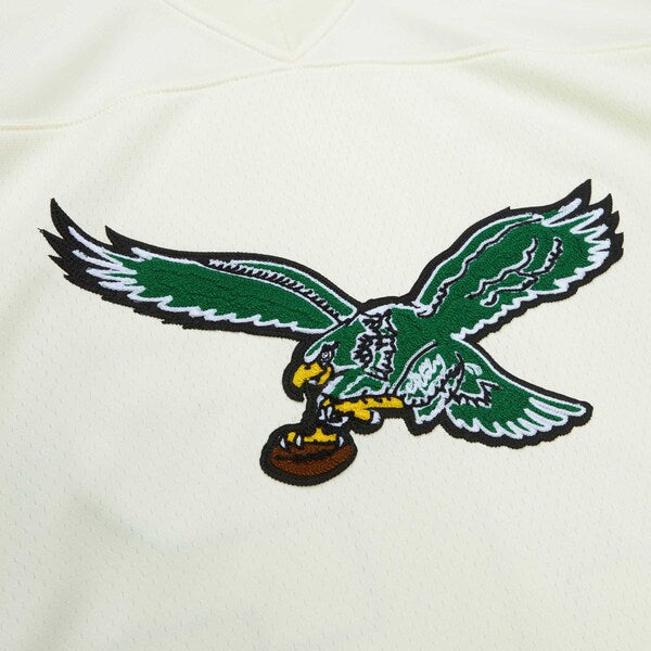 Randall Cunningham Philadelphia Eagles Chainstitch Legacy Jersey - Cream - Image 4
