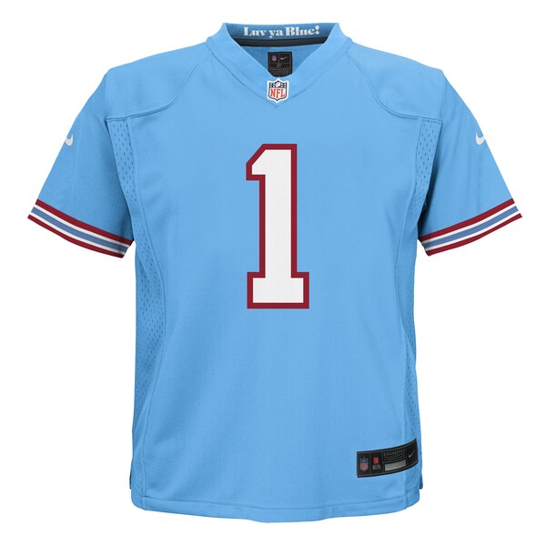 Cameron Ward Tennessee Titans Nike Toddler Alternate 2 Game Jersey - Light Blue - Image 2