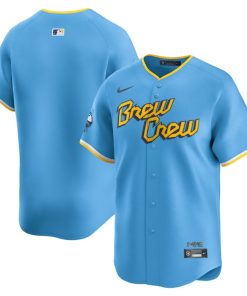 Milwaukee Brewers Nike City Connect Limited Jersey - Light Blue