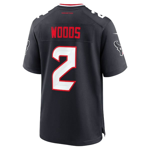 Robert Woods Houston Texans Nike Team Game Jersey - Navy - Image 3