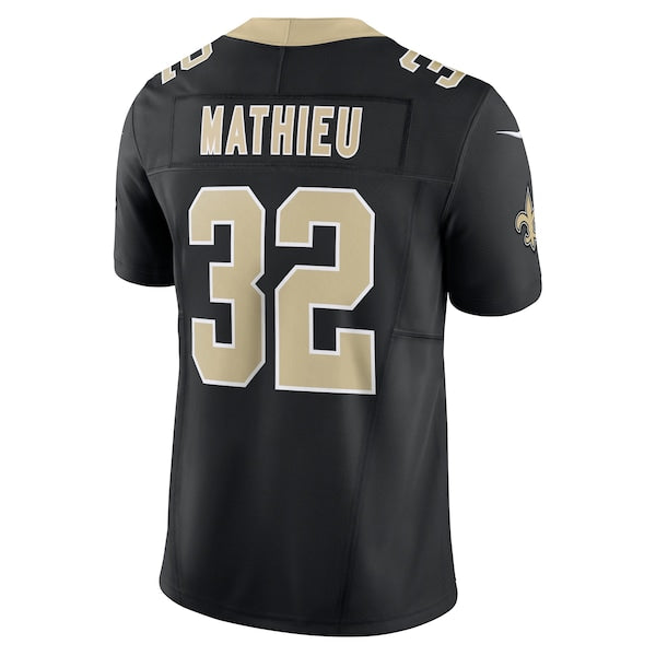 Tyrann Mathieu New Orleans Saints Nike Vapor F.U.S.E. Limited Jersey - Black - Image 3