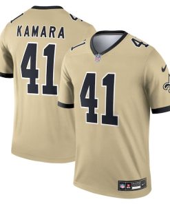 Alvin Kamara New Orleans Saints Nike Gameday Golds Alternate Legend Player Performance Top - Gold