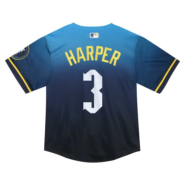 Bryce Harper Philadelphia Phillies Nike Toddler 2024 City Connect Limited Player Jersey - Blue - Image 3