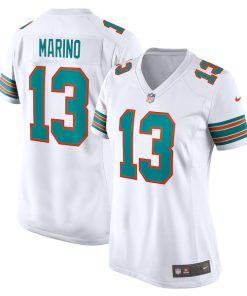Dan Marino Miami Dolphins Nike Women's Retired Player Jersey - White/Aqua