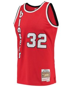 Alternative view of Bill Walton Portland Trail Blazers 1976/77 Hardwood Classics Swingman Jersey - Red