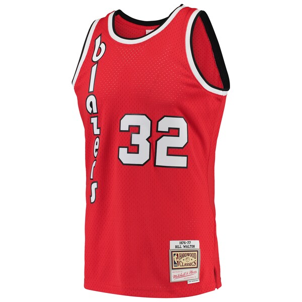 Bill Walton Portland Trail Blazers 1976/77 Hardwood Classics Swingman Jersey - Red - Image 2