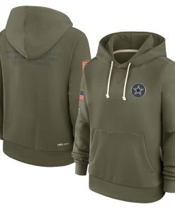 Dallas Cowboys Nike Women's 2025 Salute to Service Sideline Standard Issue Dri-FIT Hoodie - Olive