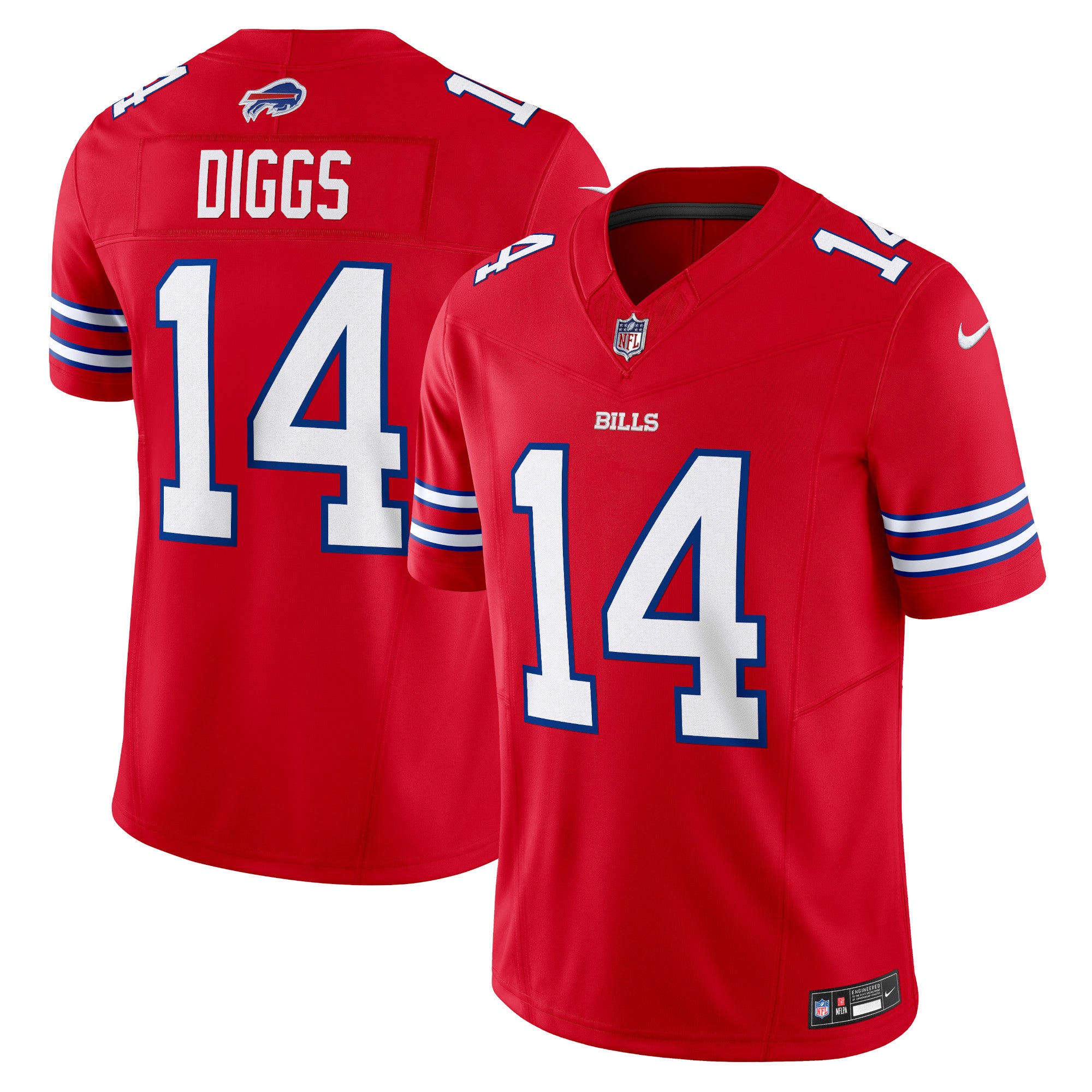 Stefon Diggs Buffalo Bills Nike Vapor F.U.S.E. Limited Jersey - Royal/Red/White - Image 5
