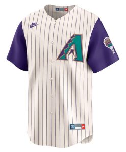 Alternative view of Randy Johnson Arizona Diamondbacks Nike Throwback Cooperstown Collection Limited Jersey - Cream