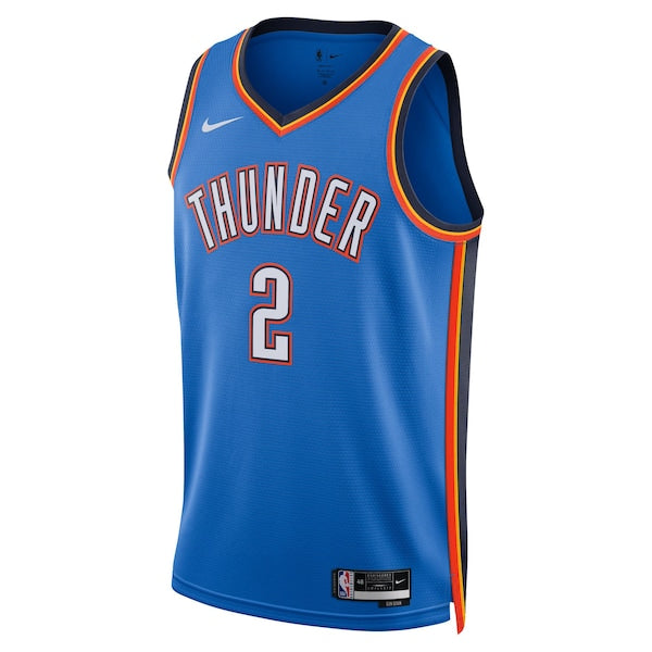 Shai Gilgeous-Alexander Oklahoma City Thunder Nike Unisex Swingman Jersey - Icon Edition - Blue - Image 2