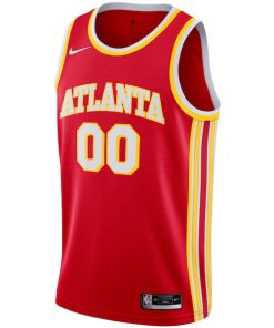 Alternative view of Atlanta Hawks Nike 2020/21 Swingman Custom Jersey - Icon Edition - Red