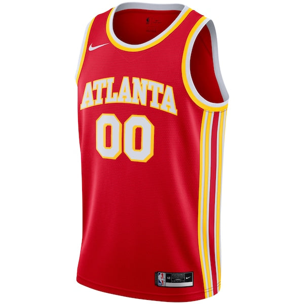 Atlanta Hawks Nike 2020/21 Swingman Custom Jersey - Icon Edition - Red - Image 2