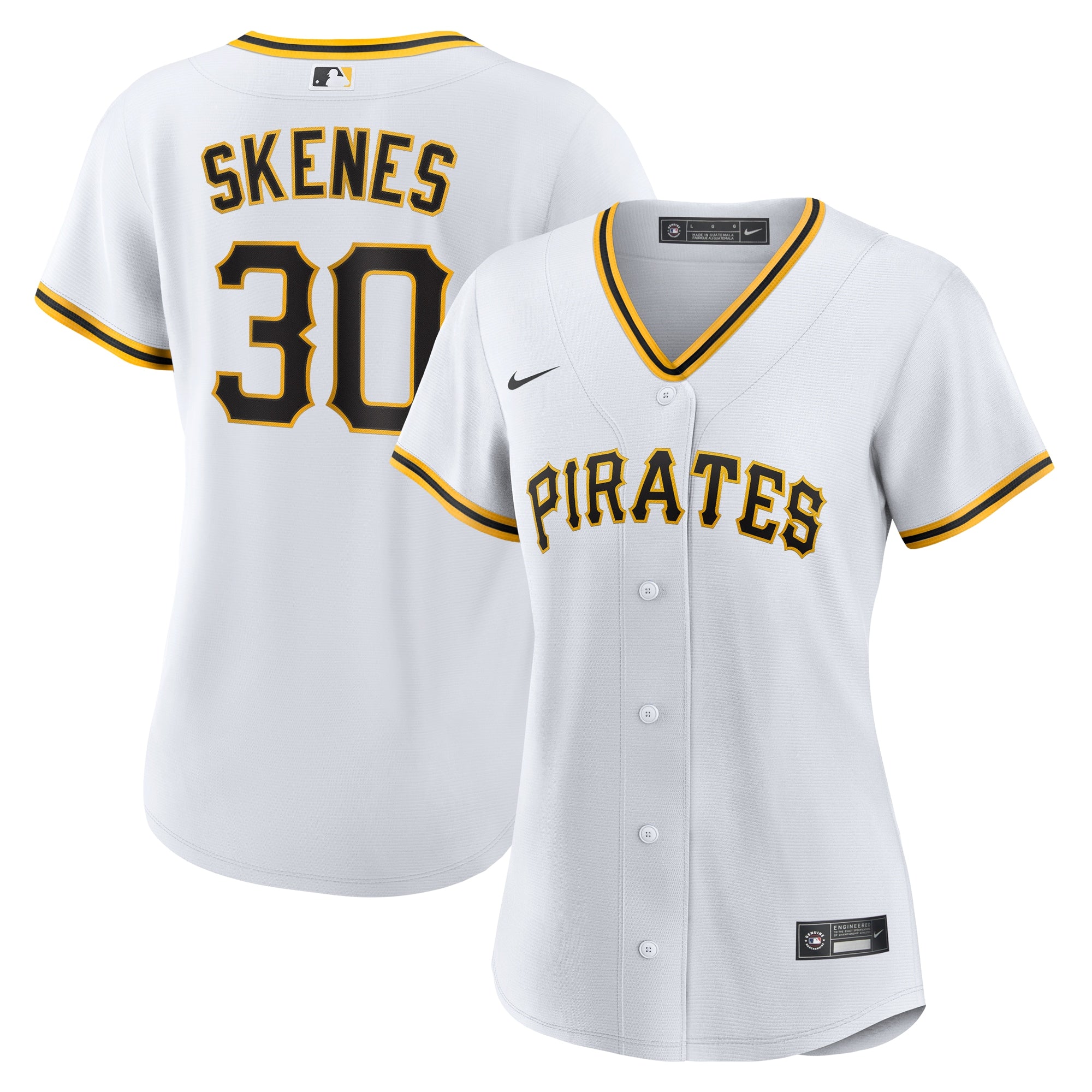 Paul Skenes Pittsburgh Pirates Nike Women's Alternate Replica Player Jersey - Black/White - Image 5
