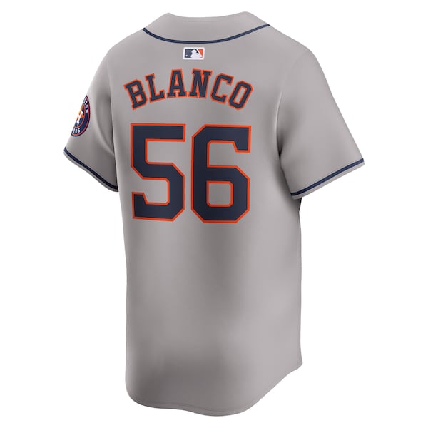 Ronel Blanco Houston Astros Nike Away Limited Player Jersey - Gray - Image 4