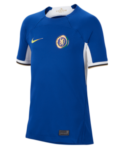 Alternative view of Mois¨¦s Caicedo Chelsea Nike Youth 2023/24 Home Stadium Replica Player Jersey - Blue