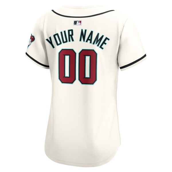 Arizona Diamondbacks Nike Women's Home Limited Custom Jersey - White - Image 3
