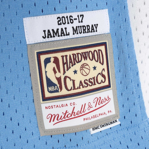 Jamal Murray Denver Nuggets 2016/17 Throwback Swingman Jersey - Powder Blue - Image 4