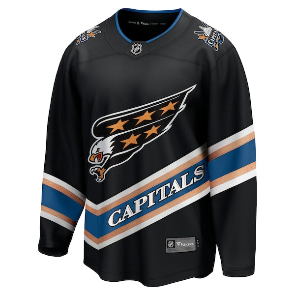 Washington Capitals Alternate 50th Anniversary Breakaway Jersey - Black - Image 2