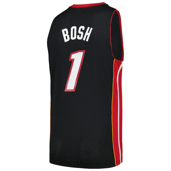 Chris Bosh Miami Heat 2012/13 Hardwood Classics Swingman Jersey - Black - Image 3