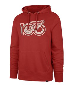Detroit Red Wings '47 Brand Centennial Core Headline Hooded Sweatshirt - Red