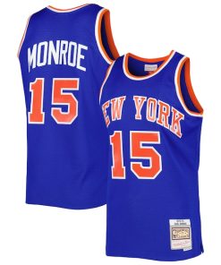 Earl Monroe New York Knicks 2001/02 Hardwood Classics Swingman Jersey - Blue