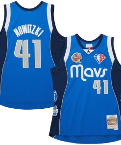 Dirk Nowitzki Dallas Mavericks Unisex Hall of Fame Class of 2023 Throwback Swingman Jersey - Blue