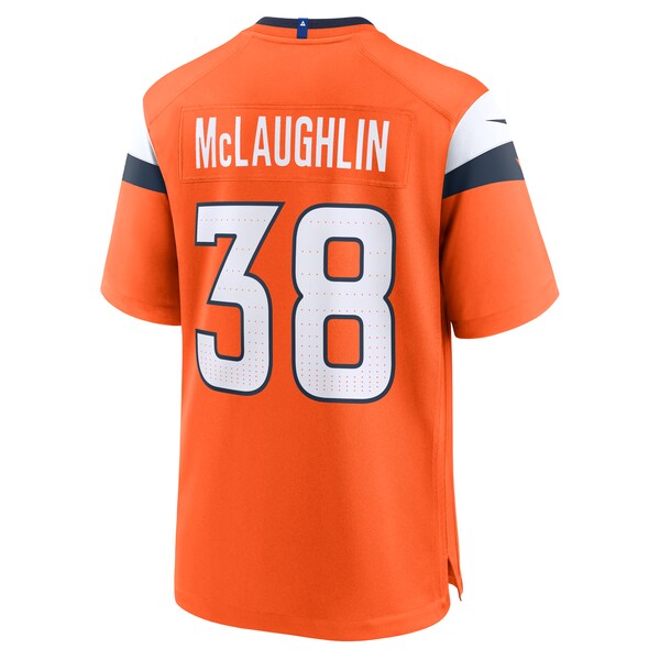 Jaleel McLaughlin Denver Broncos Nike Team Game Jersey - Orange/Navy/White - Image 5