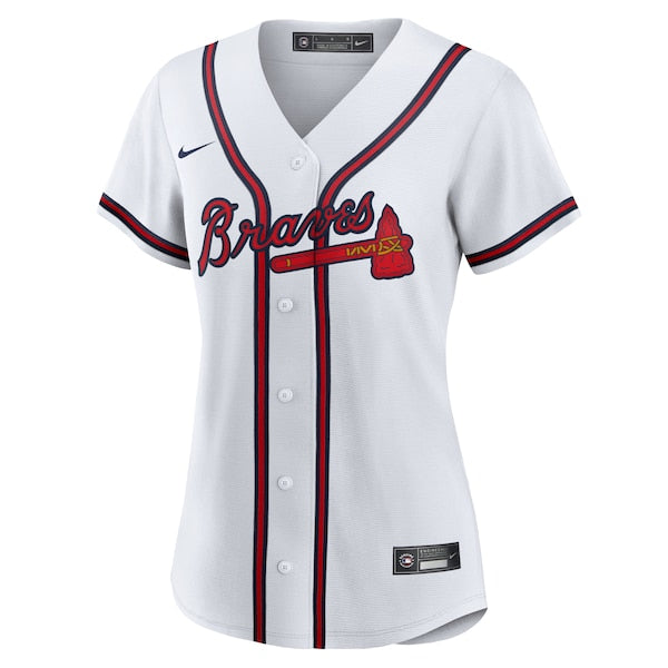 Atlanta Braves Nike Women's #1 Mom Home Replica Jersey - White - Image 2