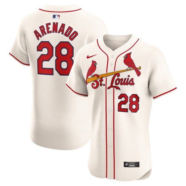 Nolan Arenado St. Louis Cardinals Nike Alternate Elite Player Jersey - Cream - Image 2