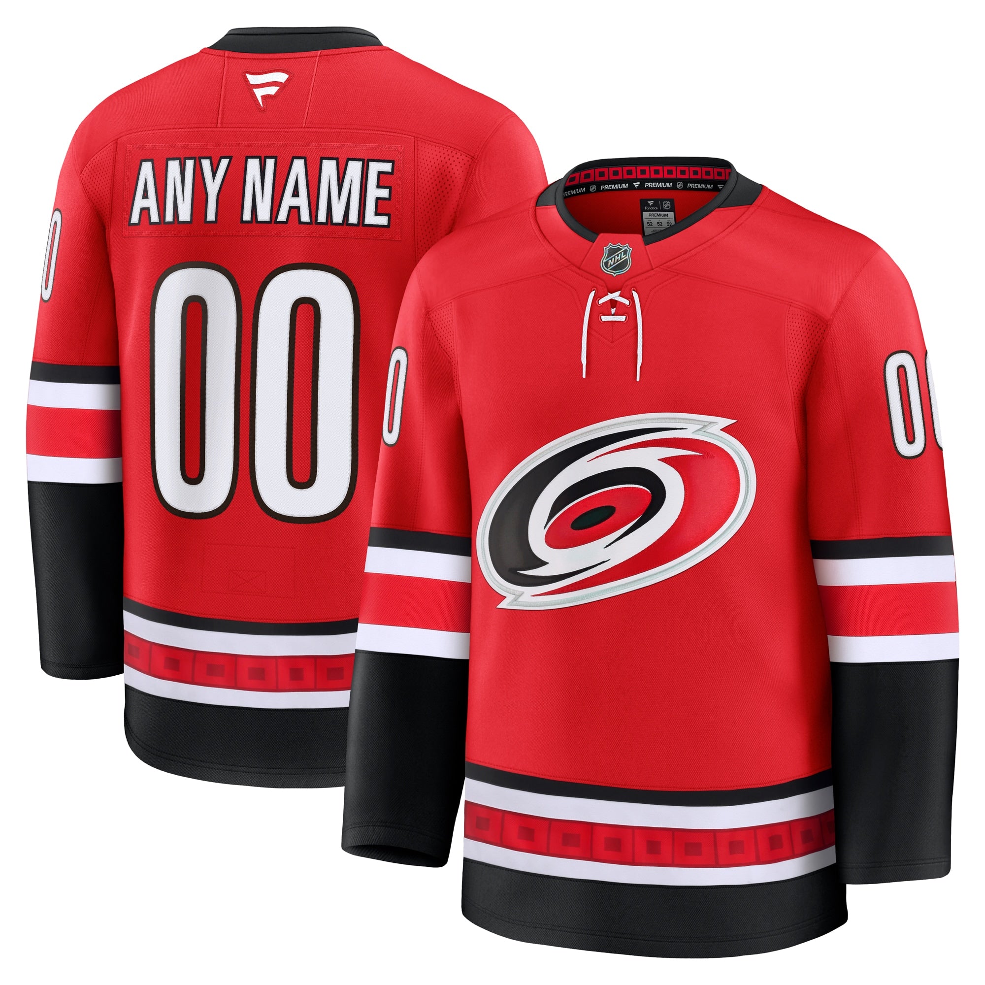 Carolina Hurricanes Away Premium Custom Jersey - White/Red/Black - Image 19