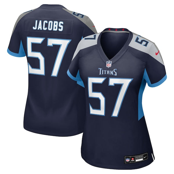 Curtis Jacobs Tennessee Titans Nike Women's Team Game Jersey - Navy