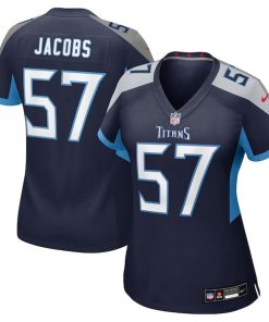 Curtis Jacobs Tennessee Titans Nike Women's Team Game Jersey -  Navy