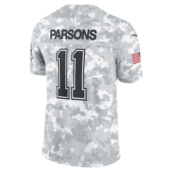 Micah Parsons Dallas Cowboys Nike 2024 Salute to Service Limited Jersey - Arctic Camo - Image 3