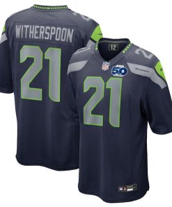 Devon Witherspoon Seattle Seahawks Nike Team 50th Season Game Jersey - College Navy/Royal