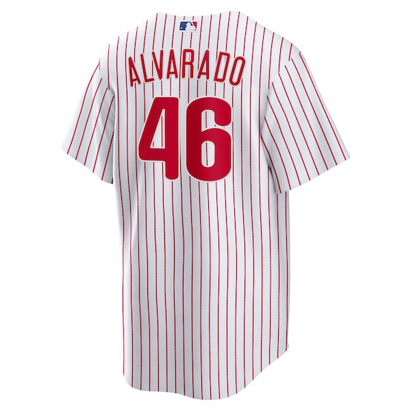 Jos¨¦ Alvarado Philadelphia Phillies Nike Home Replica Player Jersey - White - Image 3
