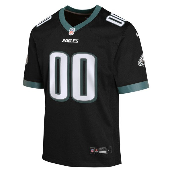 Philadelphia Eagles Nike Youth Alternate Custom Game Jersey - Black - Image 2