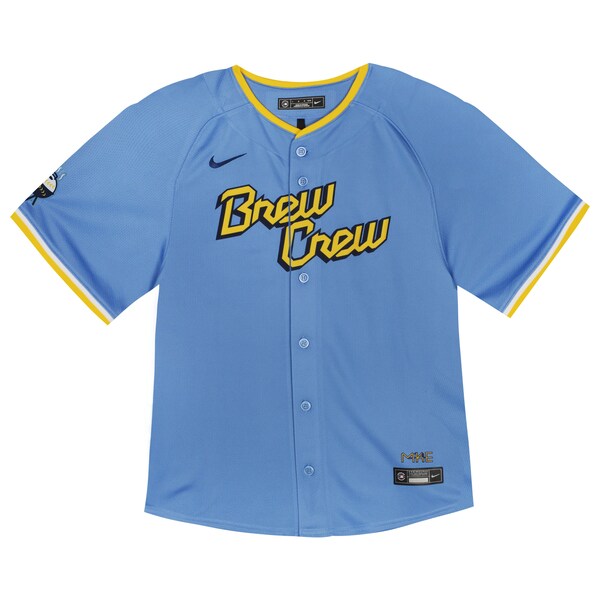 Christian Yelich Milwaukee Brewers Nike Toddler City Connect Limited Player Jersey - Powder Blue - Image 2