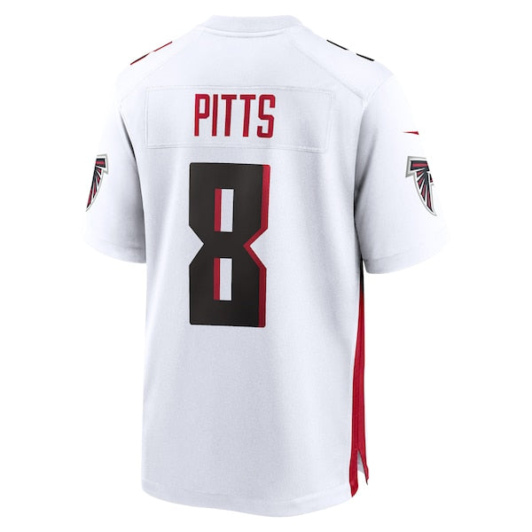 Kyle Pitts Atlanta Falcons Nike Game Player Jersey - White/Black - Image 5