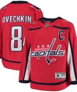 Alexander Ovechkin Washington Capitals Youth Home Premier Player Jersey - Red/Navy