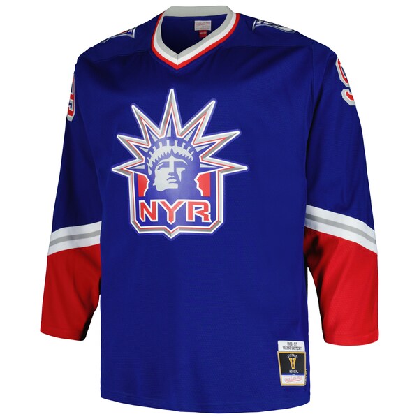 Wayne Gretzky New York Rangers Big & Tall Blue Line Player Jersey - Blue - Image 2