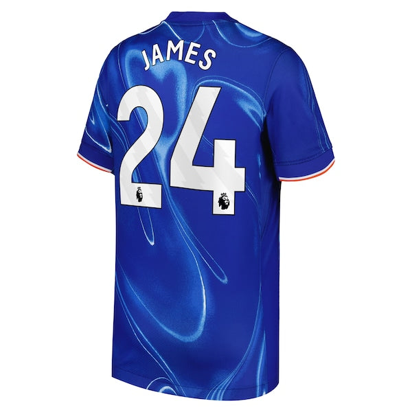 Reece James Chelsea Nike Youth 2024/25 Home Replica Player Jersey - Blue - Image 3