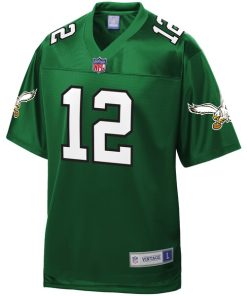 Alternative view of Randall Cunningham Philadelphia Eagles NFL Pro Line Retired Player Replica Jersey - Midnight Green
