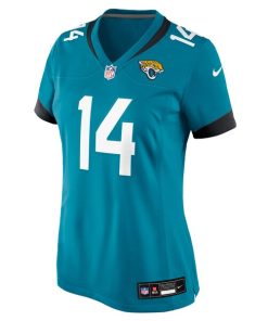 Alternative view of Nick Mullens Jacksonville Jaguars Nike Women's Team Game Jersey -  Teal