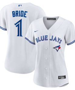 Toronto Blue Jays Nike Women's #1 Bride Home Replica Jersey - White