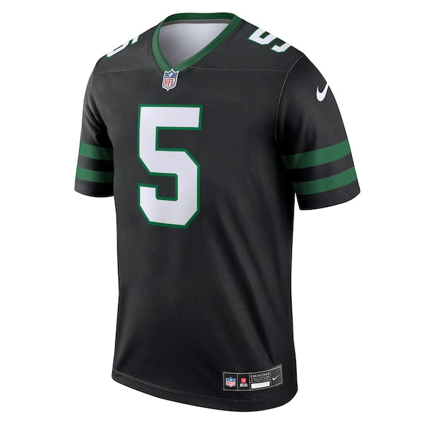 Garrett Wilson New York Jets Nike Alternate Legend Jersey - Legacy Black - Image 3