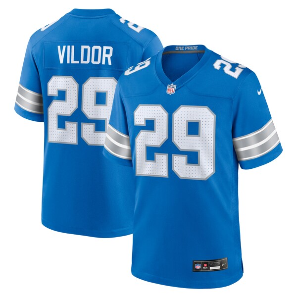 Kindle Vildor Detroit Lions Nike Team Game Jersey - Blue - Image 2