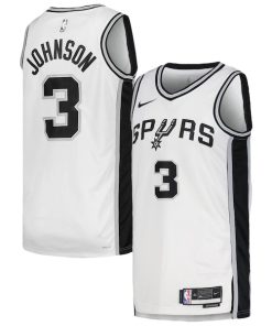 Keldon Johnson San Antonio Spurs Nike Unisex Swingman Jersey - Association Edition - White/Black