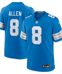 Alternative view of Kyle Allen Detroit Lions Nike Team Game Jersey -  Blue