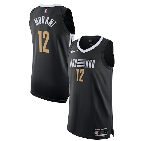 Nike Ja Morant Memphis Grizzlies Authentic Jersey - City Edition - Black