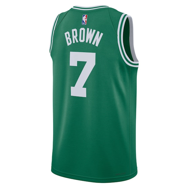 Jaylen Brown Boston Celtics Nike Unisex Swingman Jersey - Icon Edition - Kelly Green - Image 2